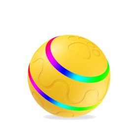 New Wicked Ball Toy Intelligent Ball USB Toys Self Rotating Ball Automatic Rotation Ball (Option: Yellow-Self hi version)
