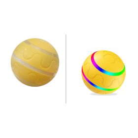 New Wicked Ball Toy Intelligent Ball USB Toys Self Rotating Ball Automatic Rotation Ball (Option: Yellow-Set)